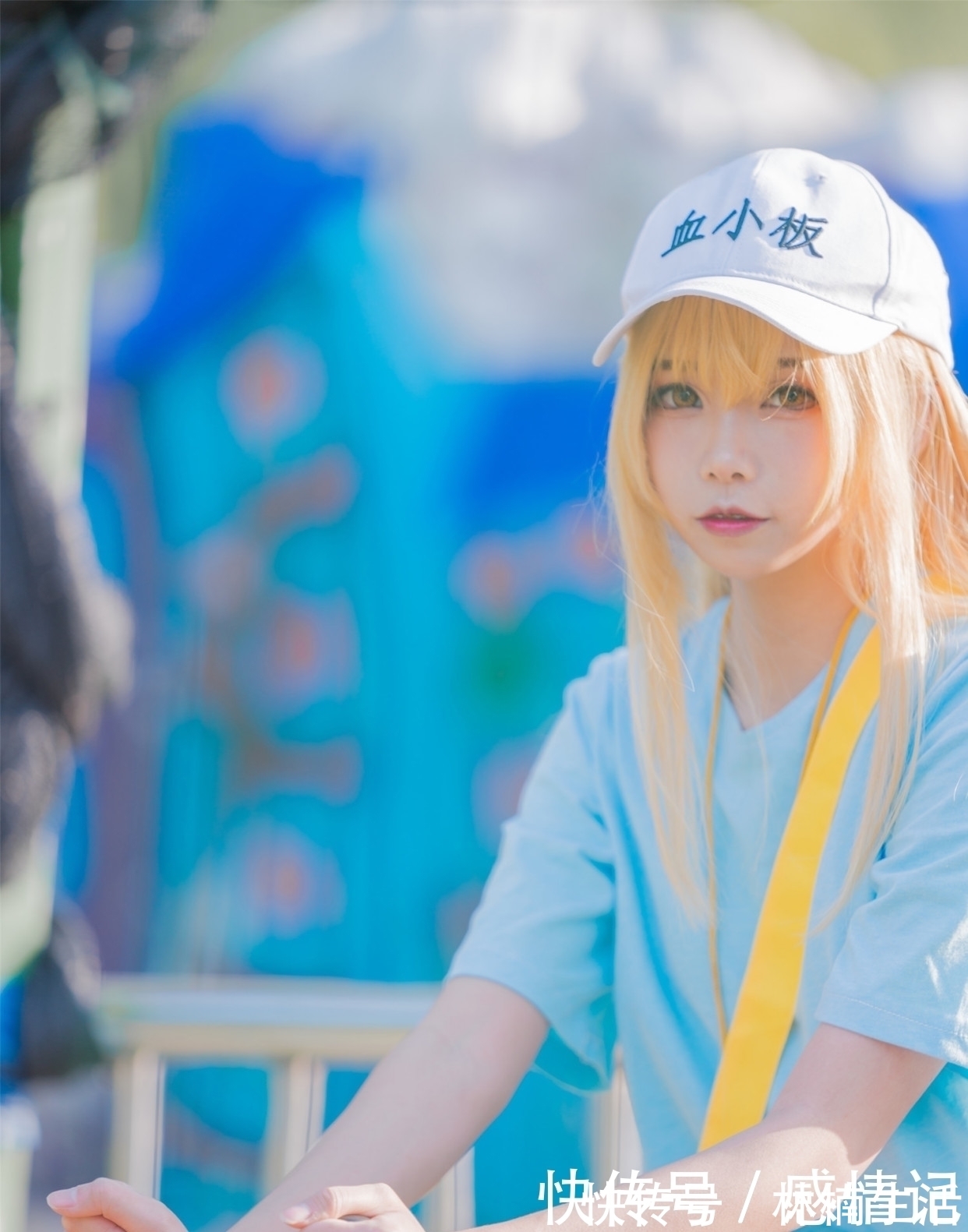 cospl三组可爱妹子COS日本动漫《工作细胞》角色血小板!还有小萌娃哦