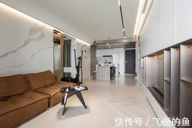 空间|黑白灰调性,三室改两室,三分离设计