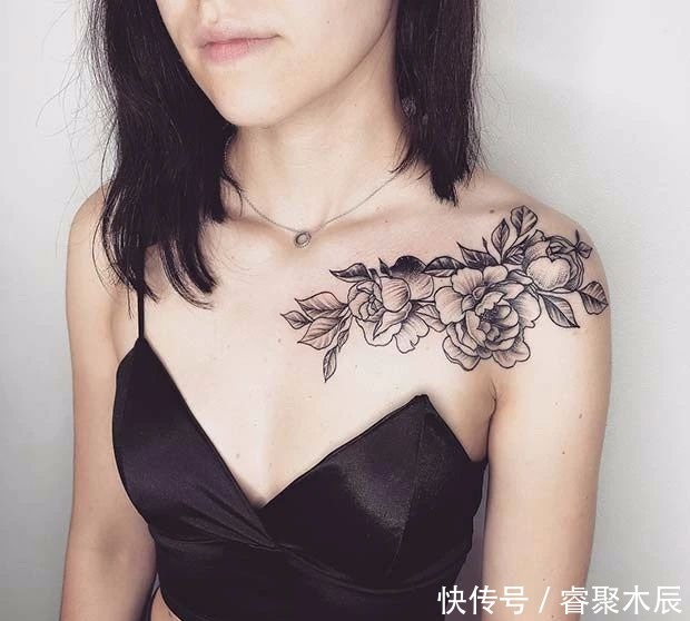 鼠哥|性感可爱的锁骨纹身,女孩子的专属纹身位置,男生千万别轻易尝试