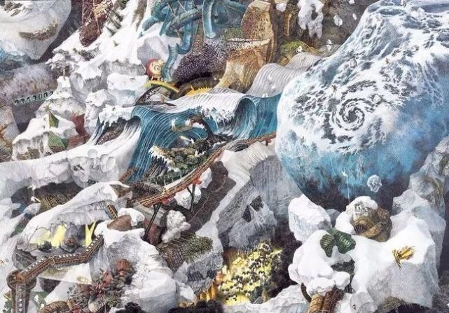 幅画!一幅画画了3年,细到要用放大镜,他把钢笔画玩到了极致