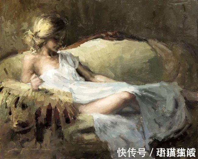 油画#艺术家杰里米·曼恩的油画，颜色既生动又大气！