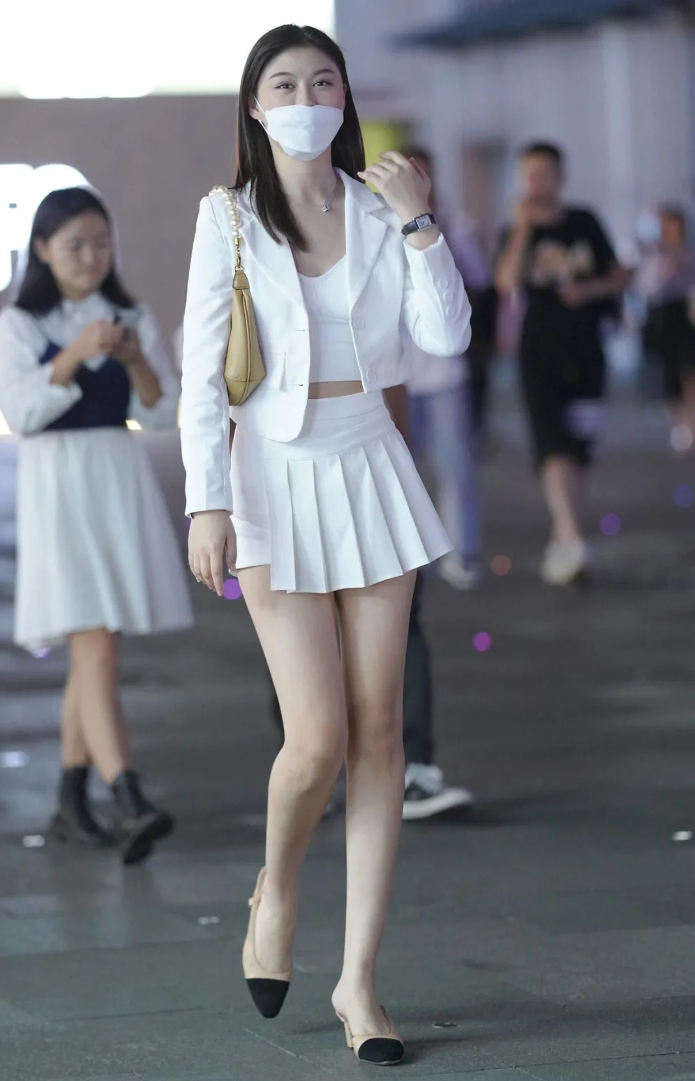 套装裙 白色套装裙时尚优雅又小清新,还非常显气质