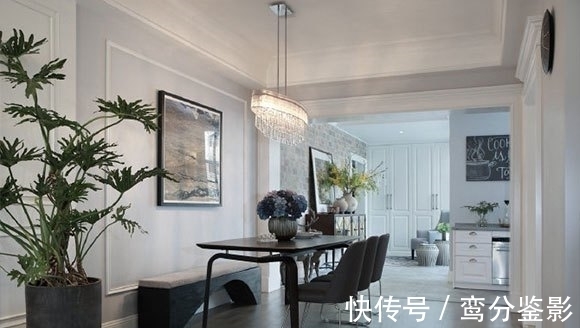 装饰|133㎡高级灰时尚轻奢空间，优雅的质感，嵌入式电视柜真实用