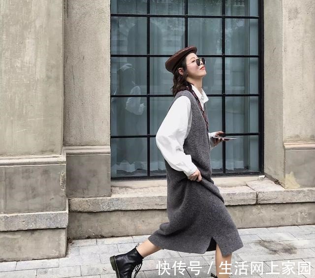 马丁靴 马丁靴搭配裙子,也太时髦了吧,秋冬就该这么穿!