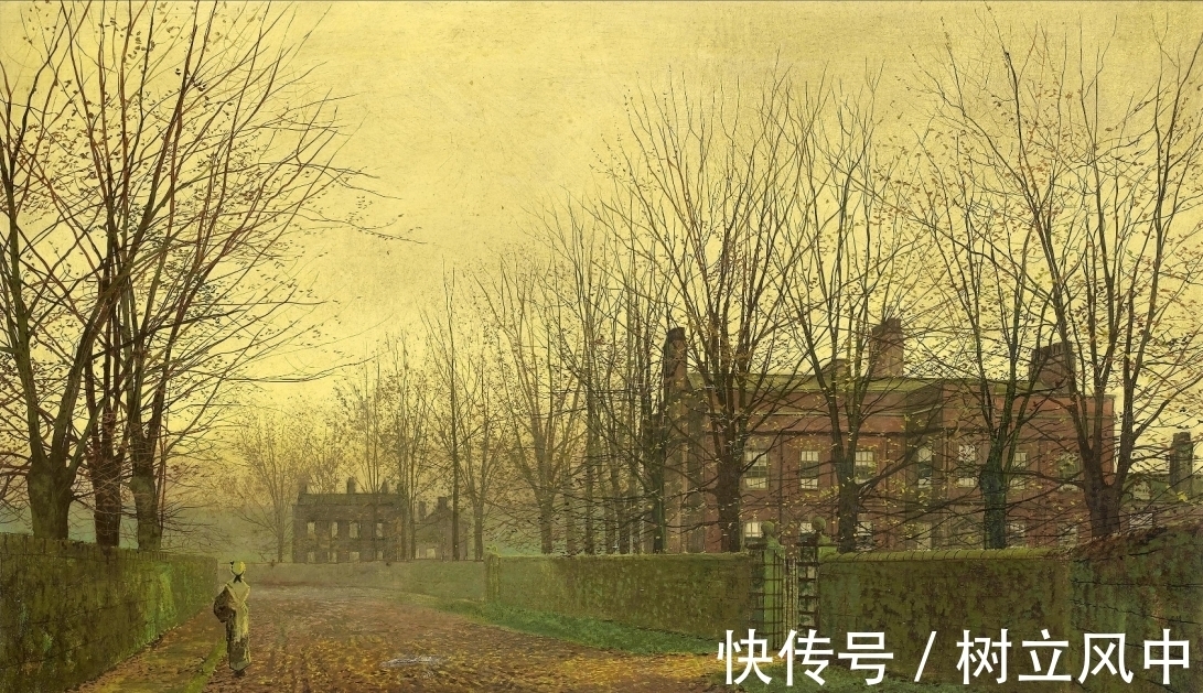 橡树&油画风景：大师笔下的秋天树木，带你漫步在秋色灿烂的世界里