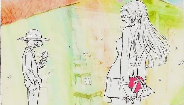 校园风|海贼王:路飞和女帝的同人漫画图,最后一张不忍直视