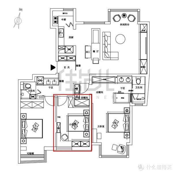 卫浴|绝！5口之家0杂物，只靠1扇门实现卫浴三分离