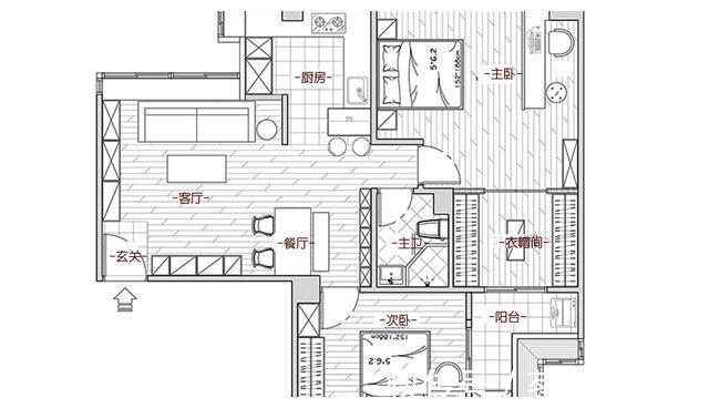 淡雅|她家是小户型装修的典范,套内66㎡,淡雅北欧风,简约又耐看!