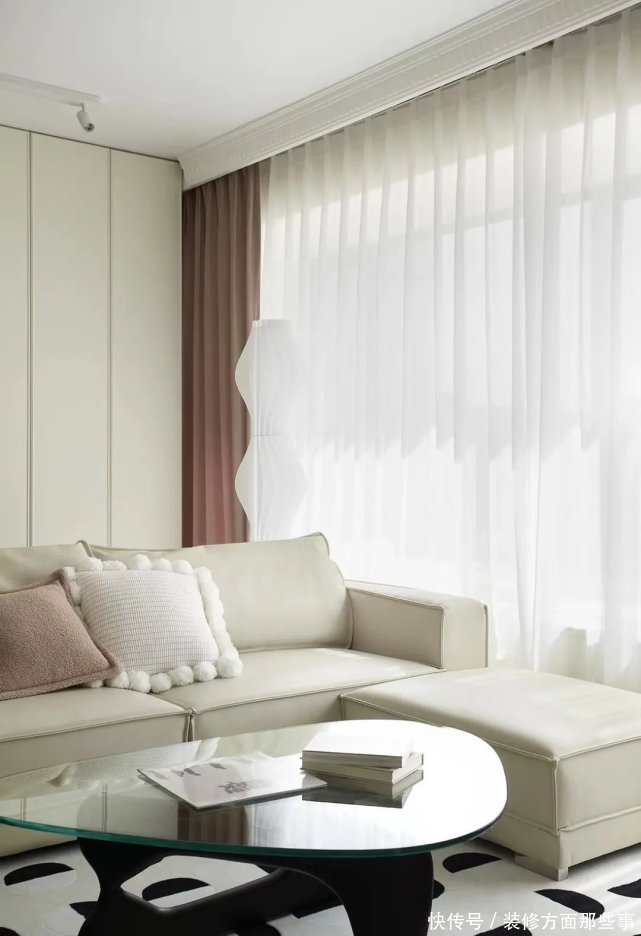 拱形|65㎡奶油色+拱形门搞定轻法式风,原来小户型也可以这么仙!