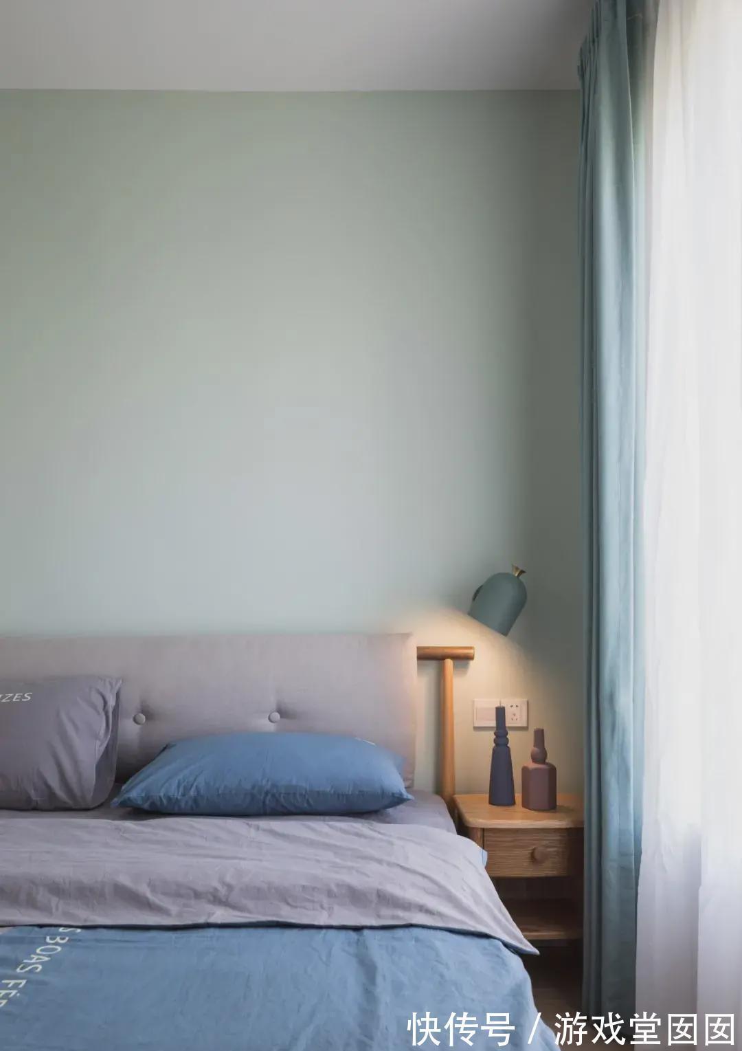 薄荷绿|92㎡浪漫北欧风装修,温暖好色,超实在的一房多用