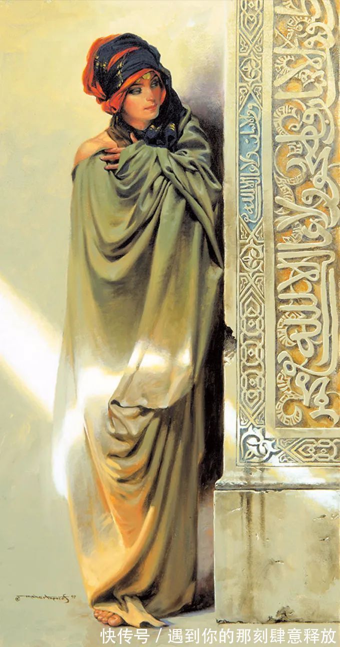 马希尔·摩科斯&优雅浪漫的绘画,太美!真想钻进他的画里!