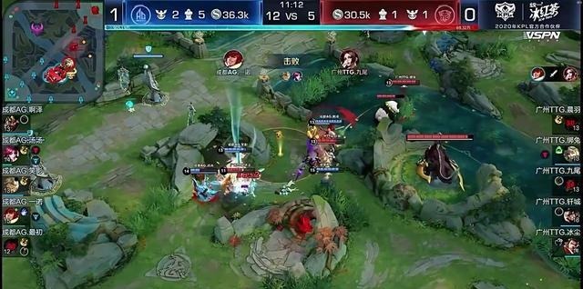 波结束比赛|AG超玩会碾压广州TTG拿到赛点,寒夜这就是在打宝宝啊!