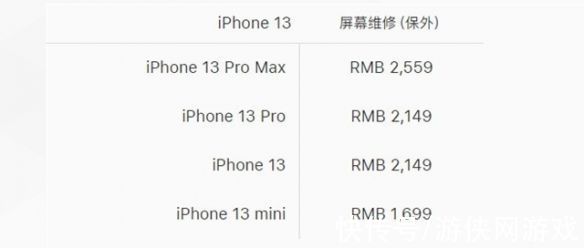 iphone|新手机请拿稳！iPhone 13系列碎屏更换最高2559元
