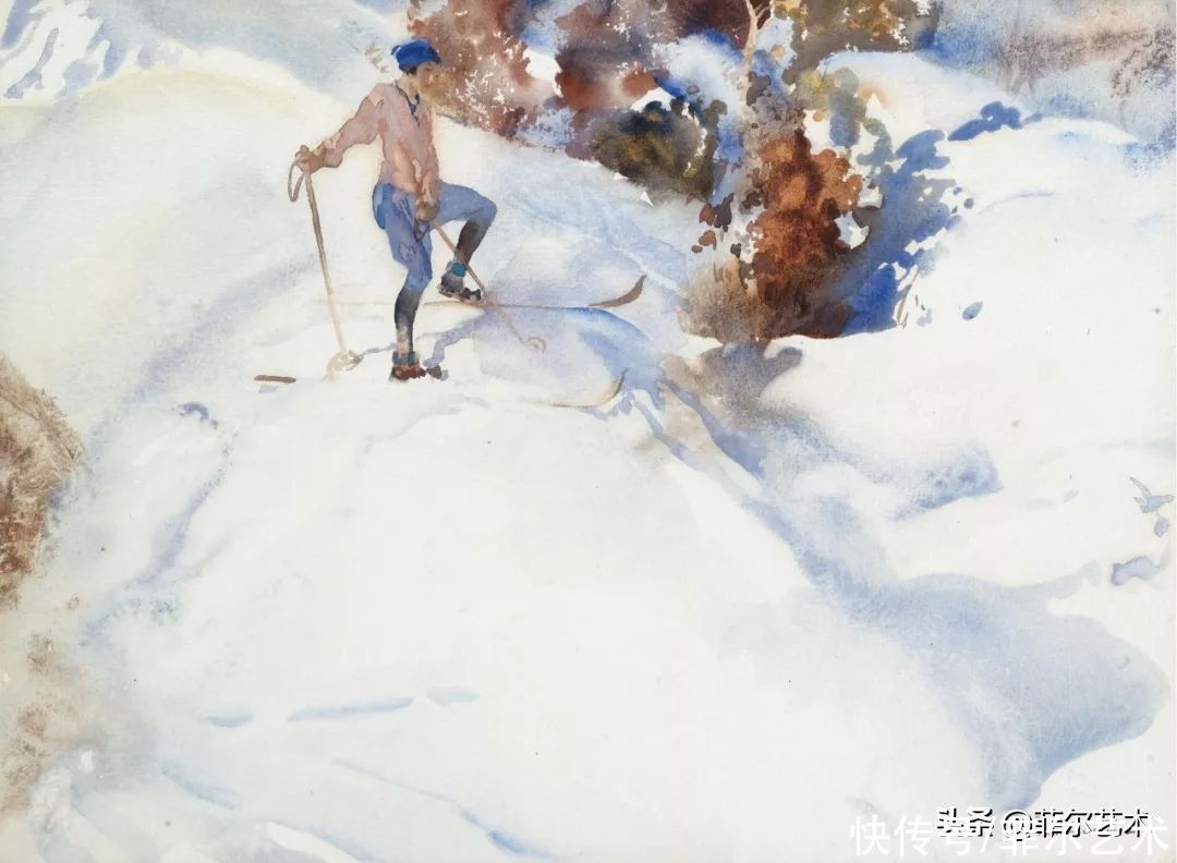 艺术家|苏格兰艺术家弗林特的女子水彩画，美轮美奂