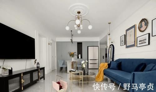 大理石|她把85㎡小户型,装成轻奢现代欧式风,复古又摩登,太漂亮了!