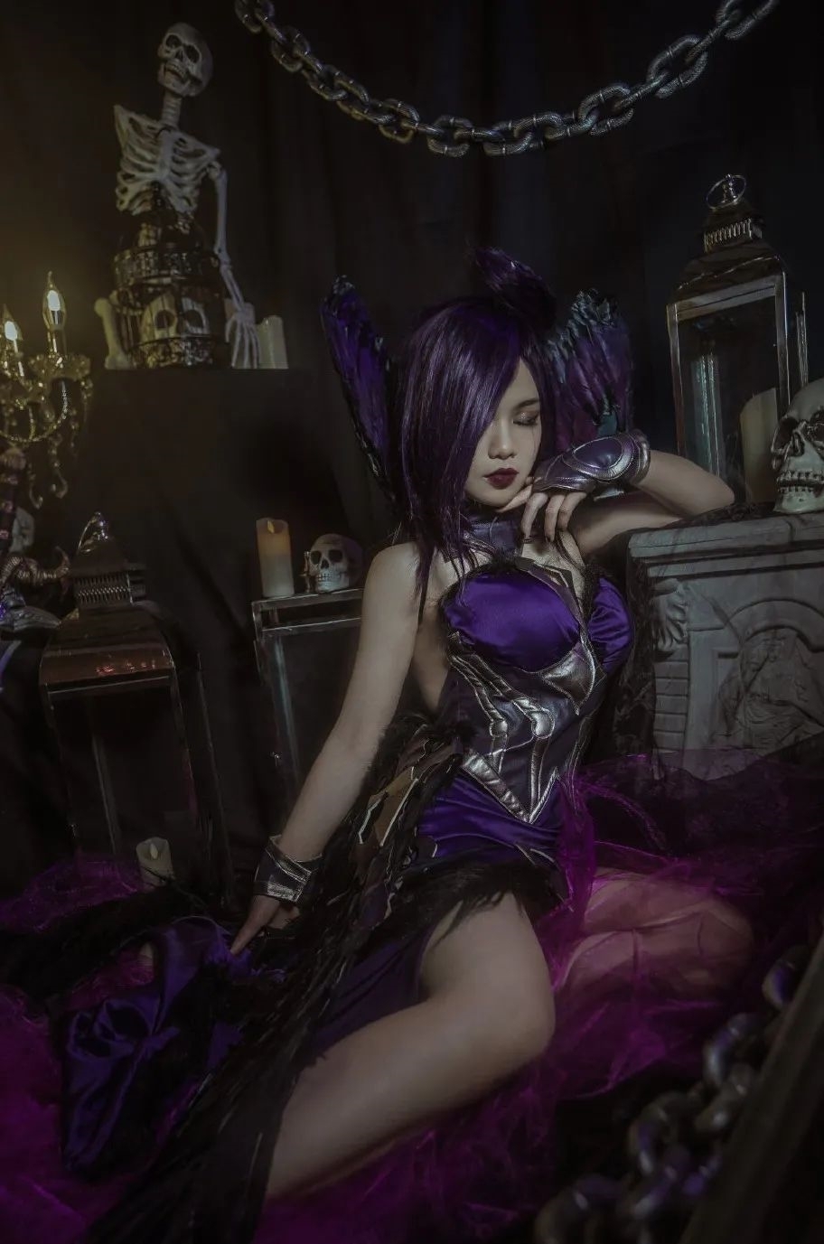 英雄联盟|cos:英雄联盟莫甘娜原皮cos正片@嘟噜噜