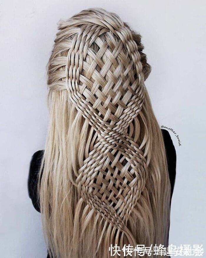 发型 65张编发照片,这哪是编头发分明是画画,图3这发型一次要半天