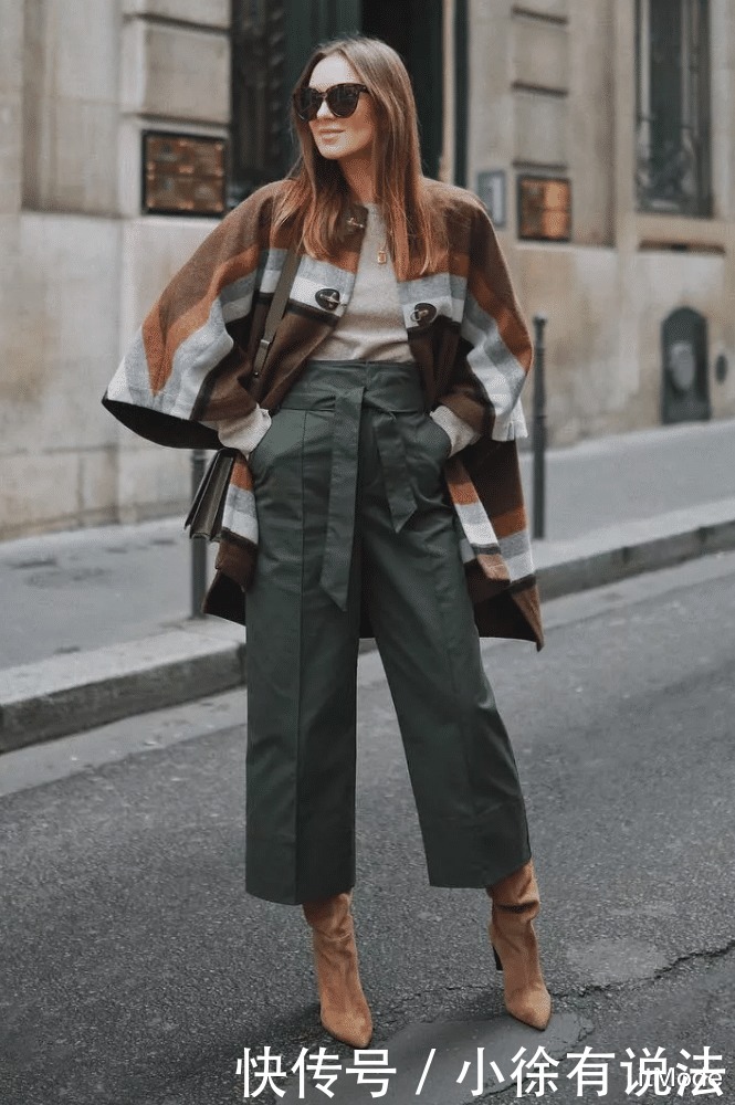 搭配|别再穿“打底裤”了,现在流行“裤子+靴子”!保暖又显瘦!