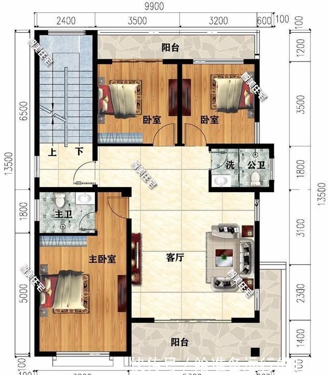 面砖|现代风格设计的农村别墅，平屋面，整体效果很时尚！