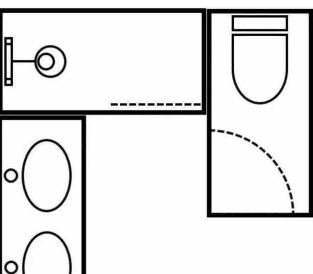 淋浴间|等我买第二套房，卫生间不装马桶，也不装洗漱台，这样设计更实用