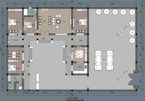 农村|农村建房还是有个院子好,10套农村平层小院,既能停车还能养鸡鸭