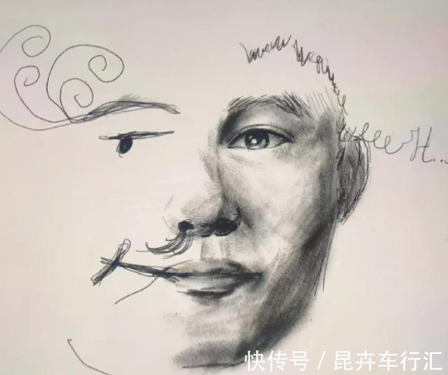 局部#有一种“敷衍”,叫美术生的考试时间还剩5分钟