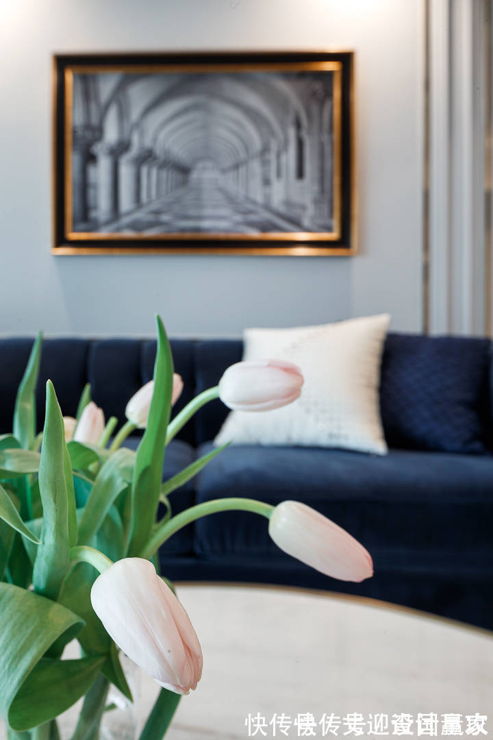 四居|130㎡轻奢四居,融入美式的沉稳庄重,打造温柔的质感生活