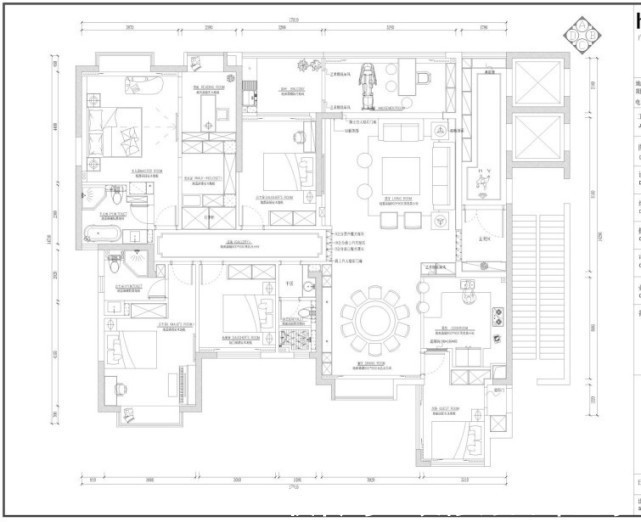 伸展感|236㎡大平层,黑白灰诠释极简主义