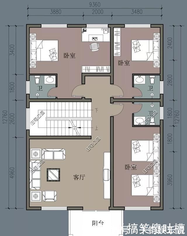 户型|农村建两层有什么好户型，20万之内能建好的5套小户型推荐