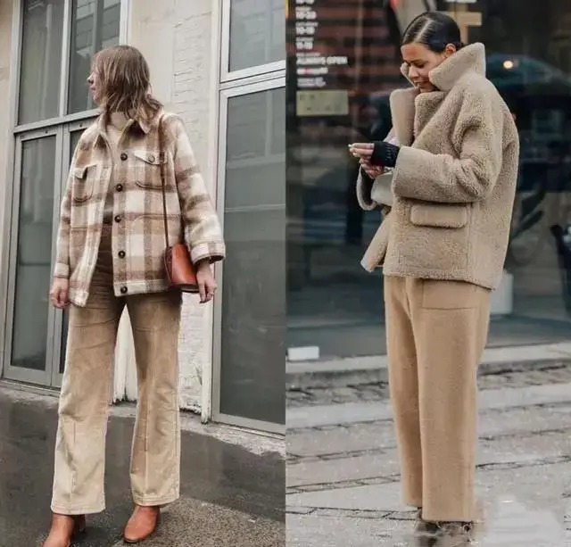 色调 “米色”在这个冬天很流行,随意舒适的配色,让人感觉温柔有气质