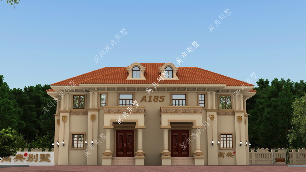 别墅|这款欧式双拼小别墅,外观豪华,带酒窖、家庭影院、健身区。