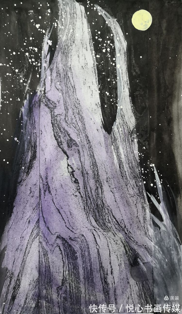 王照华@中国鹰王胡杨大师王照华鬼斧神工画胡杨《秘境》