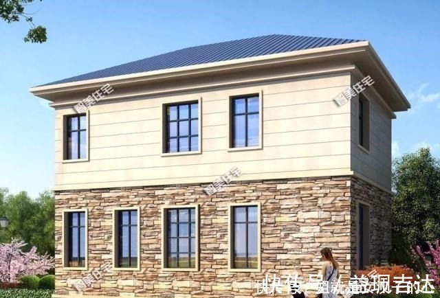 平面图|宽9-10米之间的两层别墅，第二栋不仅漂亮，造价仅18万！