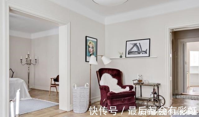 全屋|小户型64㎡,他坚持装一半玄关,在储藏室里做书房!太聪明了!