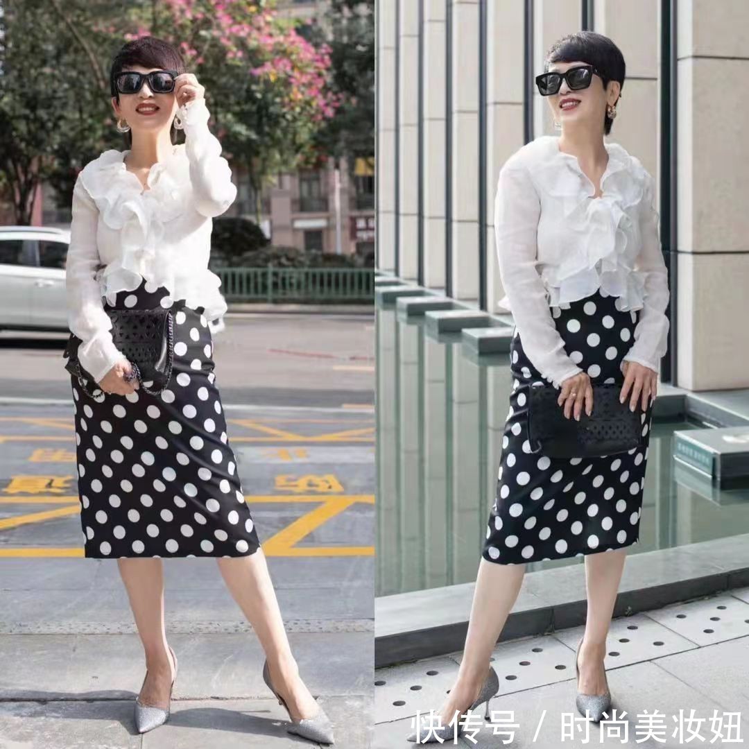 半身裙|这才是“奶奶辈”的衬衫穿搭,掌握4个穿搭技巧,优雅到骨子里