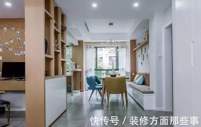 书房|120㎡挤出4间房,还有休闲的弧形小飘窗和步入式衣帽间