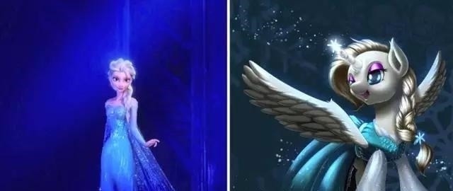 花木兰|迪士尼公主化身彩虹小马,花木兰的马尾太合适了,双厨狂喜