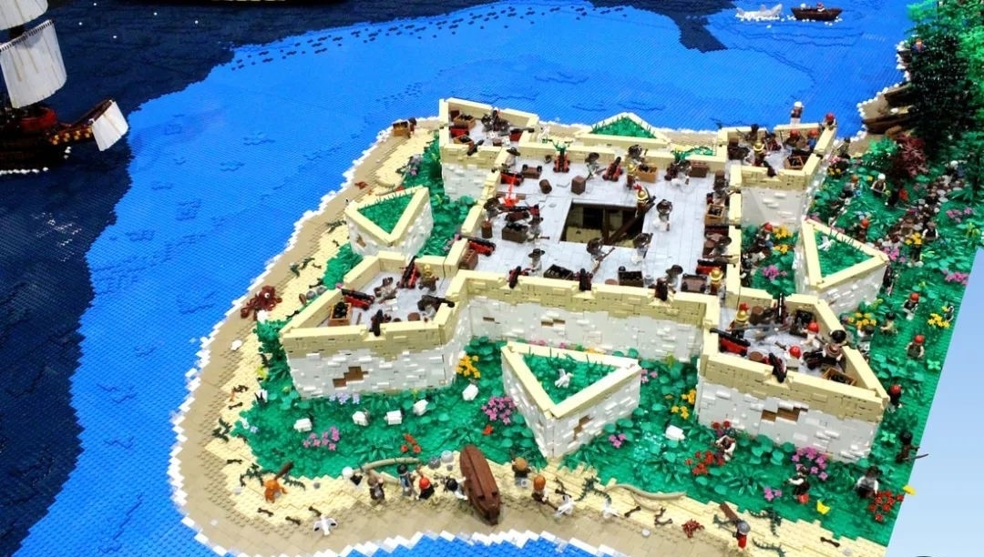 用乐高还原《海贼王》七武海原型“海盗之王”亨利·摩根的故事