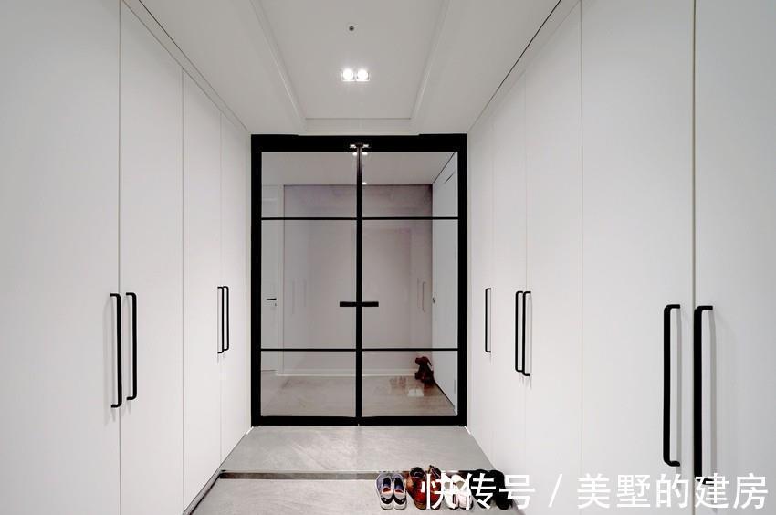 门廊|简约风才是“大室”所趋，179㎡的大平层，打碎了我对别墅的向往