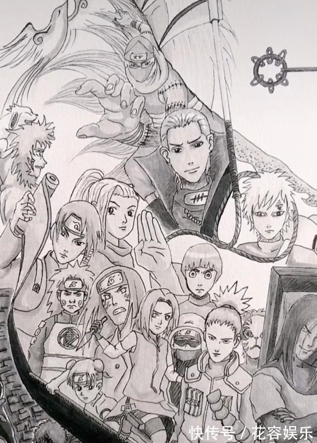 代火影|网友手绘一幅漩涡鸣人,拍卖1.4万,多人求购,网友:值这个价