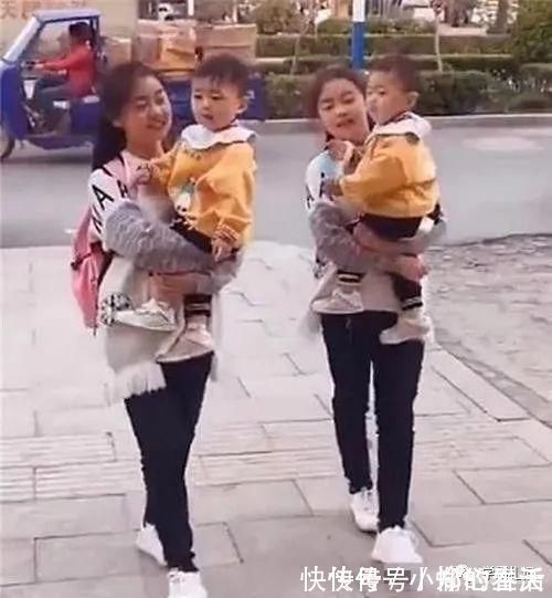 亲爱的|双胞胎姐姐抱双胞胎弟弟逛街,引路人围观:父母上辈子拯救了地球!