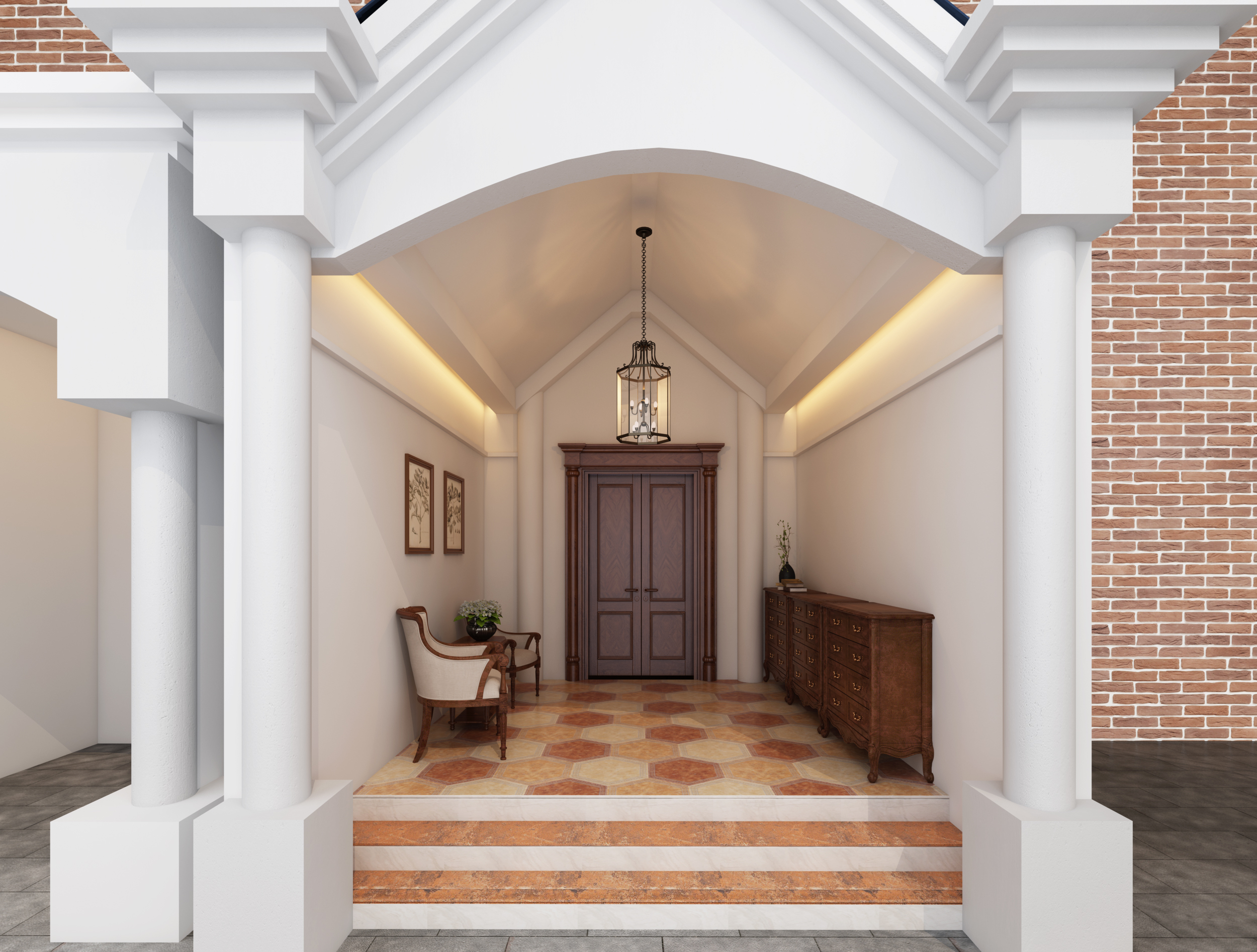 简约|480㎡简约美式,化零为整,打造大空间