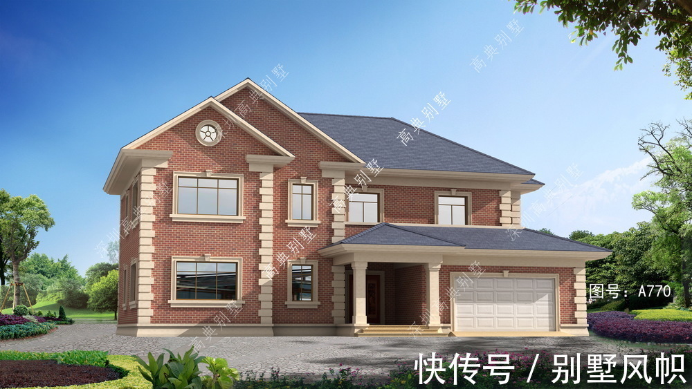 两层|美式两层别墅,外观简单,又有时尚感