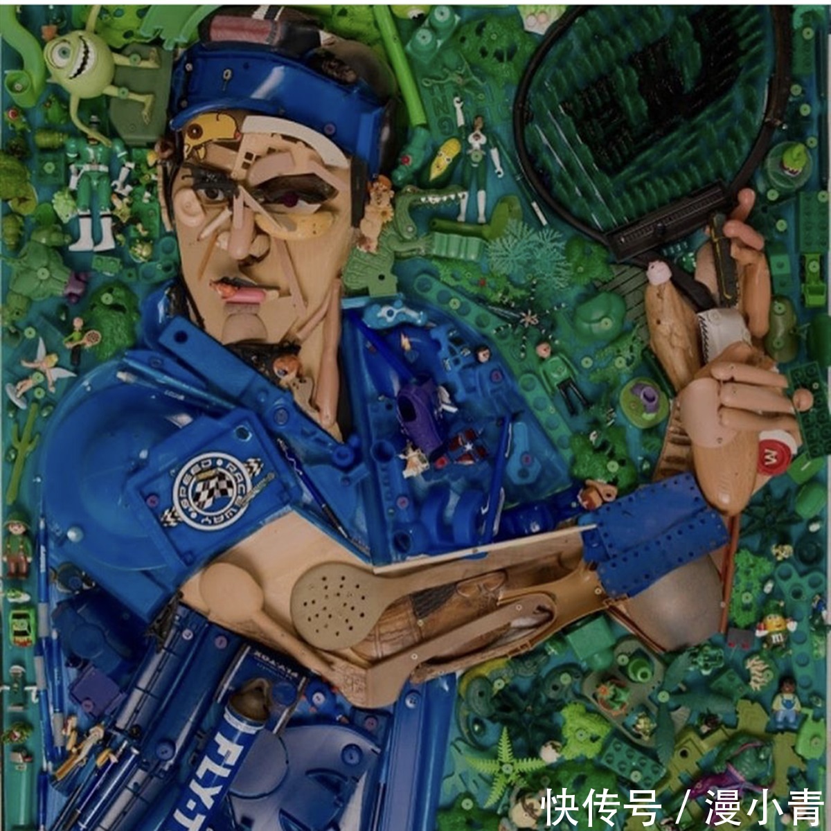 废弃物&变废为宝,法国艺术家发挥想象,打造出各种二次元和三次元人物