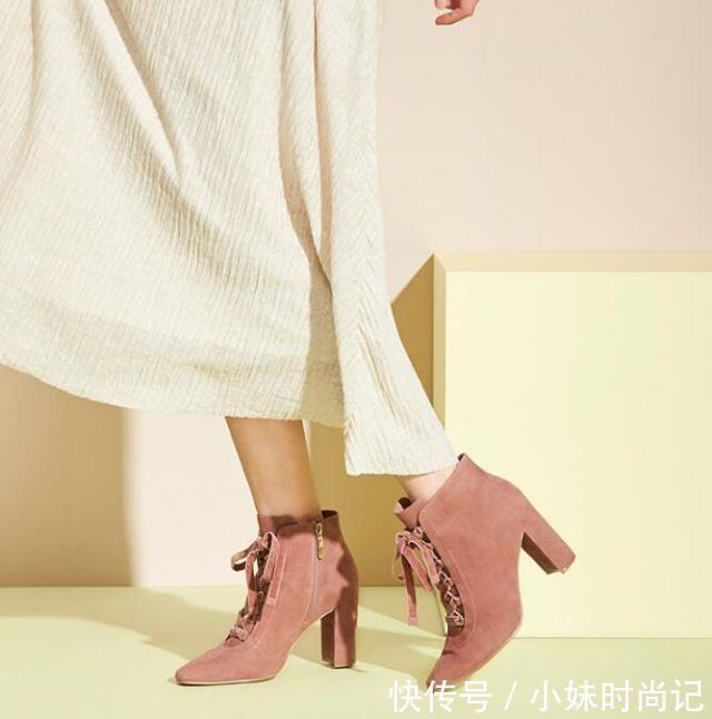 优雅|流畅尖头造型,优雅的高跟短靴,提升整体层次感