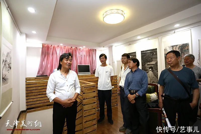 建党|“庆祝建党百年——两岸三地情山水画展”在天津鼓楼紫玉山房开展