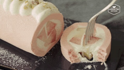 韩国|韩国一夜爆红最美奶油卷超抢镜,粉桃奶油必须get