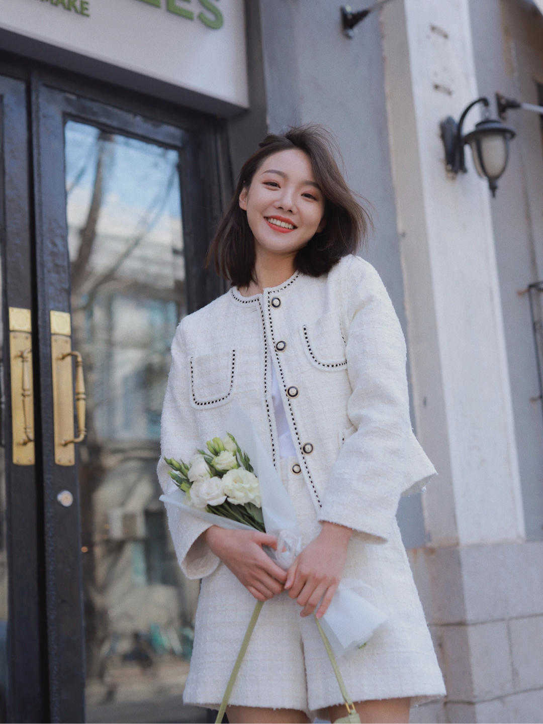 阔腿裤|普通人的日常小香风外套可以这样穿搭,照搬都很美