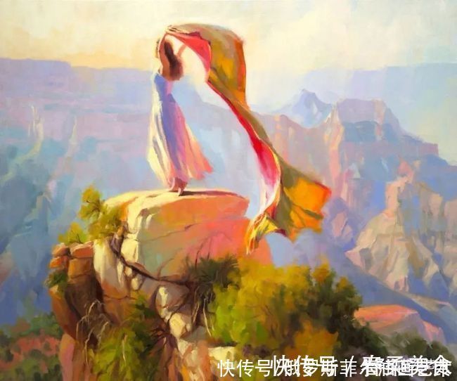 主旋律@史蒂夫·亨德森的油画以光线,生命和色彩为主旋律,好看极了