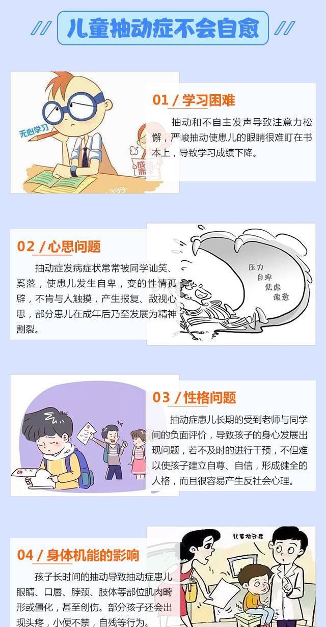 抽动症|孩子抽动症真的会自愈吗?儿科医生:孩子抽动症只会越拖越严重!